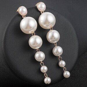 Dangle Faux Pearl Drop Earrings